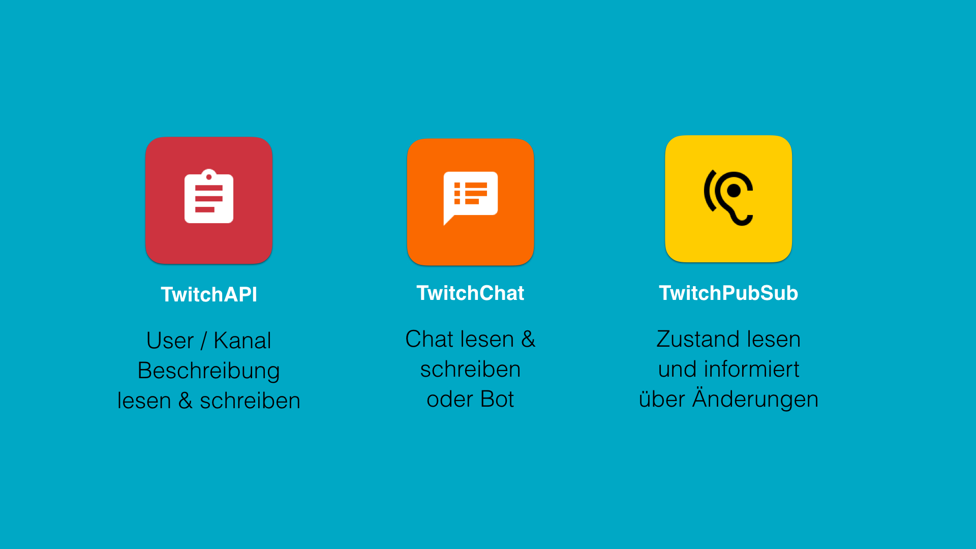 TwitchAPI, TwitchChat und TwitchPubSub