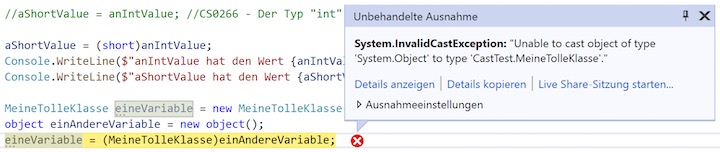 InvalidCastException